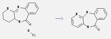 6H-Pyrido[2,3-b][1,4]benzodiazepin-6-one,5,11-dihydro- can be prepared by 2,3,4,4α,5,11-hexahydro-6H-pyrido[2,3-b][1,4]benzodiazepin-6-one hydrochloride.